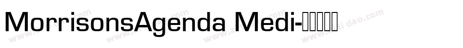 MorrisonsAgenda Medi字体转换
